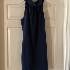 Worn once comfortable flattering navy dress